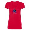 SoftStyle® Ladies' 4.5 oz. Junior Fit V-Neck T-Shirt Thumbnail