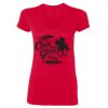 SoftStyle® Ladies' 4.5 oz. Junior Fit V-Neck T-Shirt Thumbnail