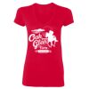 SoftStyle® Ladies' 4.5 oz. Junior Fit V-Neck T-Shirt Thumbnail